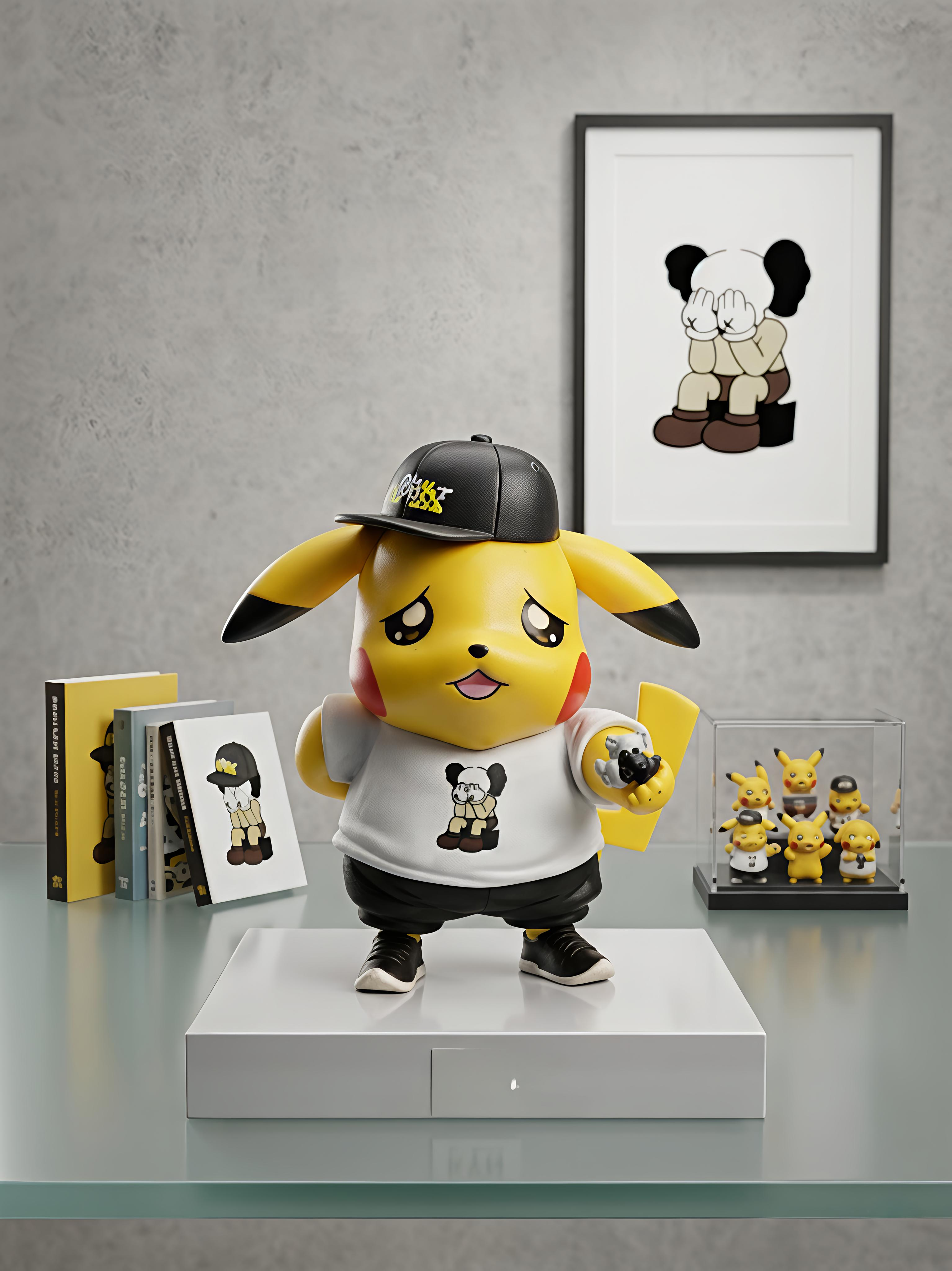 PIKACHU WITH  HAT ACTION FIGURE