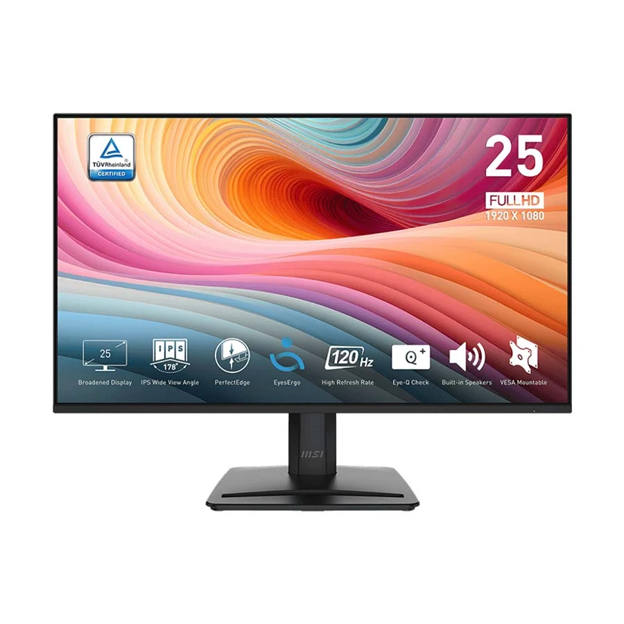 MSI PRO MP251 E2 25 Inch (24.5 Inch Viewable) FHD Display HDMI, DP, VGA Monitor