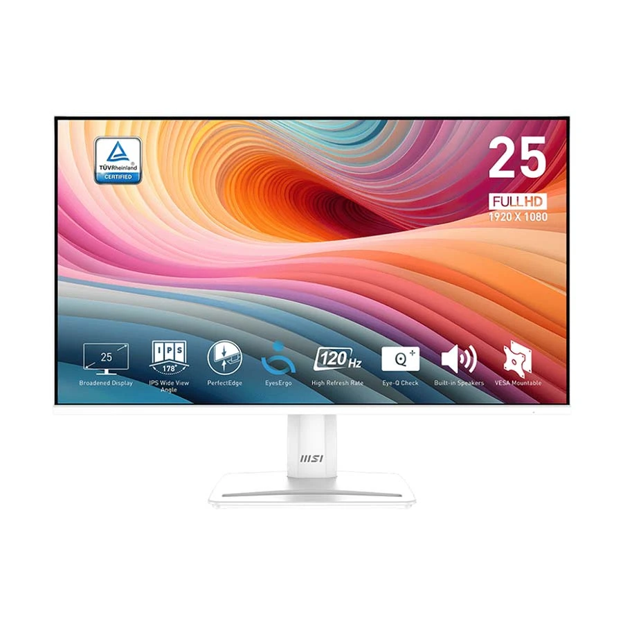 MSI PRO MP251W E2 25 Inch (24.5 Inch Viewable) FHD Display HDMI, DP, VGA Monitor