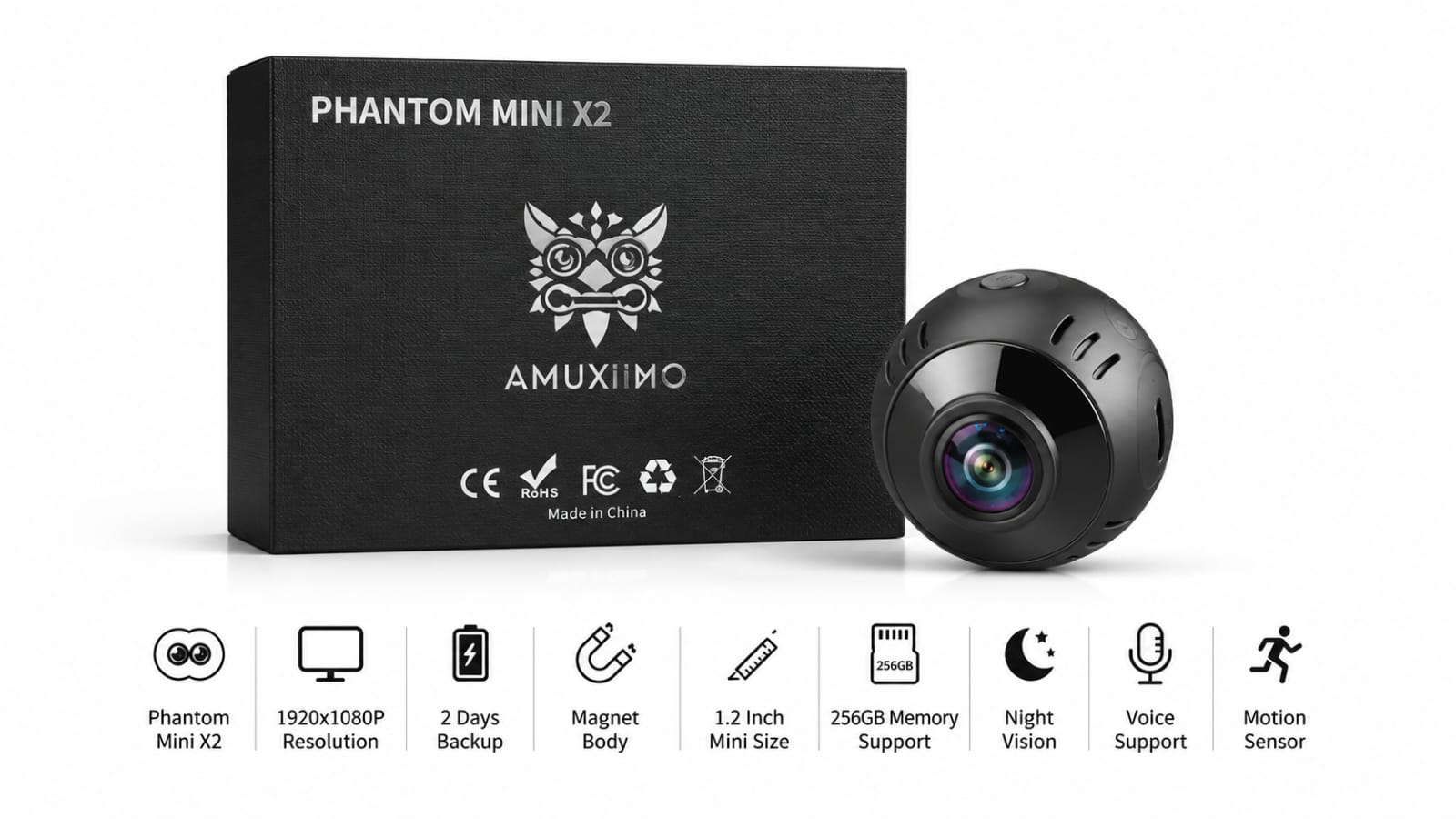 PHANTOM MINI X2  POCKET BATTERY CAMERA