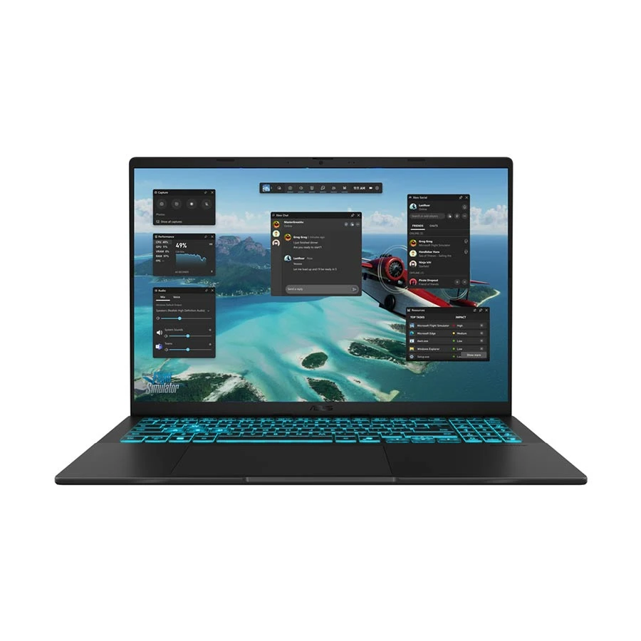 Asus V16 Intel Core 5 210H 16GB RAM 1TB SSD RTX 4050 6GB Graphics 16 Inch WUXGA Black Gaming Laptop